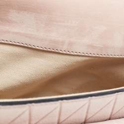 Pre Owned Chloe Dusty Pink Suede Medium Sally Flap Shoulder Bag