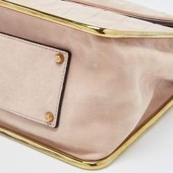 Pre Owned Chloe Dusty Pink Suede Medium Sally Flap Shoulder Bag