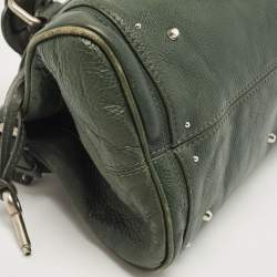 Pre Owned Chloe Green Leather Medium Paddington Satchel