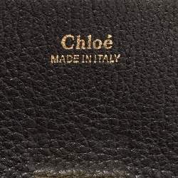 Pre Owned Chloé Black Leather Mini Drew Chian Shoulder Bag