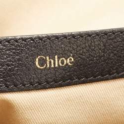 Pre Owned Chloe Black Leather Margaret Shoulder Bag