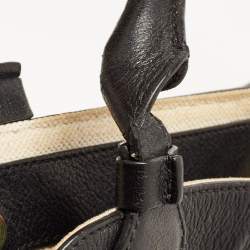 Pre Owned Chloe Black Leather Margaret Shoulder Bag