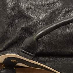Pre Owned Chloe Black Leather Margaret Shoulder Bag