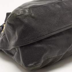 Pre Owned Chloe Black Leather Margaret Shoulder Bag