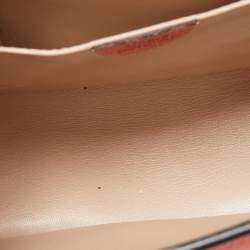 Pre Owned Chloe Coral Orange Leather Small Elsie Shoulder Bag