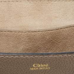 Pre Owned Chloé  Beige Leather Medium Drew Shoulder Bag