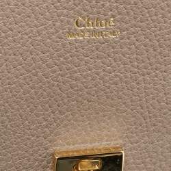 Pre Owned Chloé  Beige Leather Medium Drew Shoulder Bag