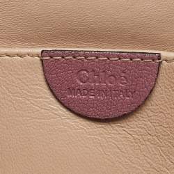 Pre Owned Chloé Pink Leather Small Elsie Shoulder Bag