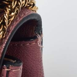 Pre Owned Chloé Pink Leather Small Elsie Shoulder Bag