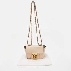 مملوكة مسبقًا Chloe Blush Pink Leather Mini Elsie Crossbody Bag