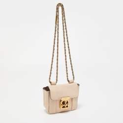 مملوكة مسبقًا Chloe Blush Pink Leather Mini Elsie Crossbody Bag