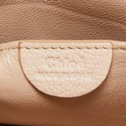 مملوكة مسبقًا Chloe Blush Pink Leather Mini Elsie Crossbody Bag