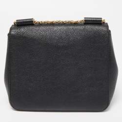 Pre Owned Chloe Black Leather Small Elsie Shoulder Bag