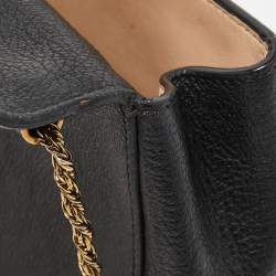 Pre Owned Chloe Black Leather Small Elsie Shoulder Bag
