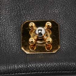 Pre Owned Chloe Black Leather Small Elsie Shoulder Bag