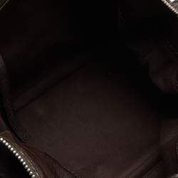 Pre Owned Chloe Dark Brown/Black Leather Kerala Dome Satchel