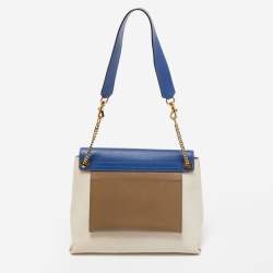 Pre Owned حقيبة كتف كلوي كلير متوسطة جلد ثلاثي اللون