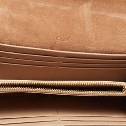 Chloe Tri Color Leather Georgia Continental Wallet