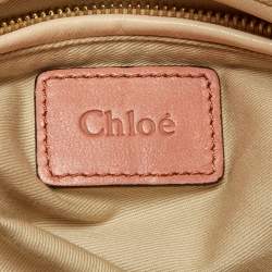 Pre Owned حقيبة كتف كلوي باراتي جلد عنابية متوسطة