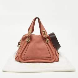 Pre Owned حقيبة كتف كلوي باراتي جلد عنابية متوسطة