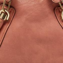 Pre Owned حقيبة كتف كلوي باراتي جلد عنابية متوسطة