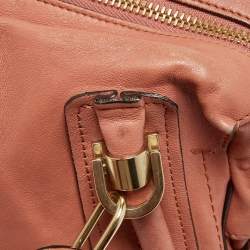 Pre Owned حقيبة كتف كلوي باراتي جلد عنابية متوسطة