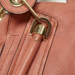 Pre Owned حقيبة كتف كلوي باراتي جلد عنابية متوسطة