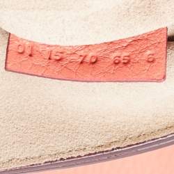 Pre Owned Chloe Coral Orange Leather Medium Drew Shoulder Bag