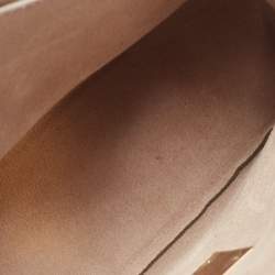 Pre Owned Chloe Coral Orange Leather Medium Drew Shoulder Bag