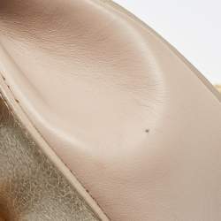 Pre Owned حقيبة كتف كلوي درو جلد وردي/بيج صغيرة