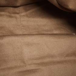 Pre Owned Chloe Khaki Beige Leather Large Marcie Satchel