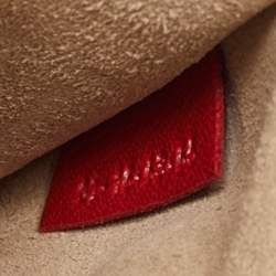 Pre Owned Chloe Red Leather Small Drew Chain Crossbody Bag