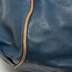 Pre Owned Chloe Navy Blue Leather Ethel Tote