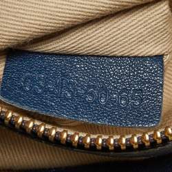 Pre Owned Chloe Navy Blue Leather Ethel Tote