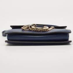 Pre Owned حقيبة كتف كلوي فايه سويدي وجلد رصاصي مائل للبني