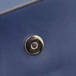 Pre Owned حقيبة كتف كلوي فايه سويدي وجلد رصاصي مائل للبني