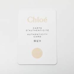 Pre Owned Chloe Beige Patent Leather Small Nile Bracelet Crossbody Bag