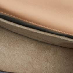 Pre Owned Chloe Beige Patent Leather Small Nile Bracelet Crossbody Bag