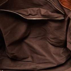 Chloe Brown Leather Front Pocket Hobo