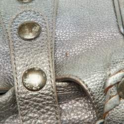 Pre Owned Chloe Silver Leather Silverado Satchel
