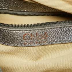 Pre Owned Chloe Silver Leather Silverado Satchel