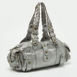 Pre Owned Chloe Silver Leather Silverado Satchel
