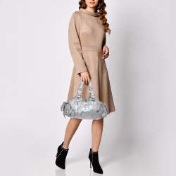 Pre Owned Chloe Silver Leather Silverado Satchel