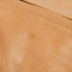 Pre Owned Chloe Beige/Brown Glittery Python and Leather Silverado Satchel