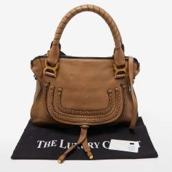 Pre Owned Chloe Brown Leather Small Marcie Satchel