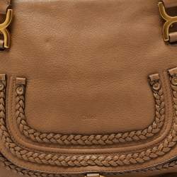 Pre Owned Chloe Brown Leather Small Marcie Satchel
