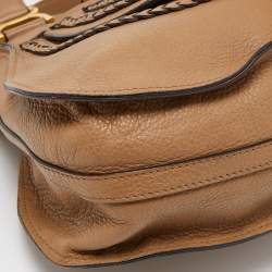 Pre Owned Chloe Brown Leather Small Marcie Satchel