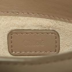 Pre Owned Chloe Grey Leather Tess Crossbody Bag