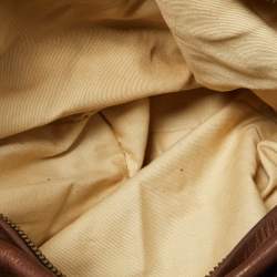 Pre Owned Chloe Brown Python and Leather Silverado Satchel