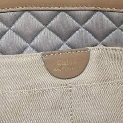 Pre Owned Chloe Tri Color Leather Chain Shoulder Bag